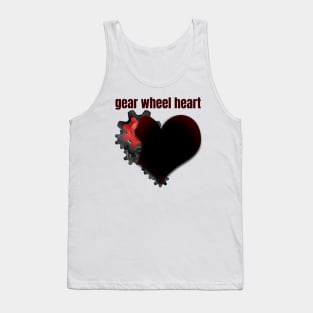 gear wheel heart Tank Top